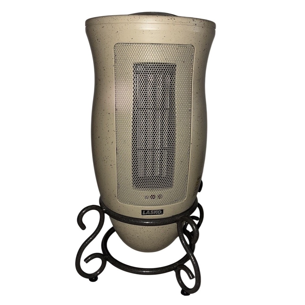 Lasko Designer Series Ceramic Space Heater Tan 1500W 16" Timer No Remote